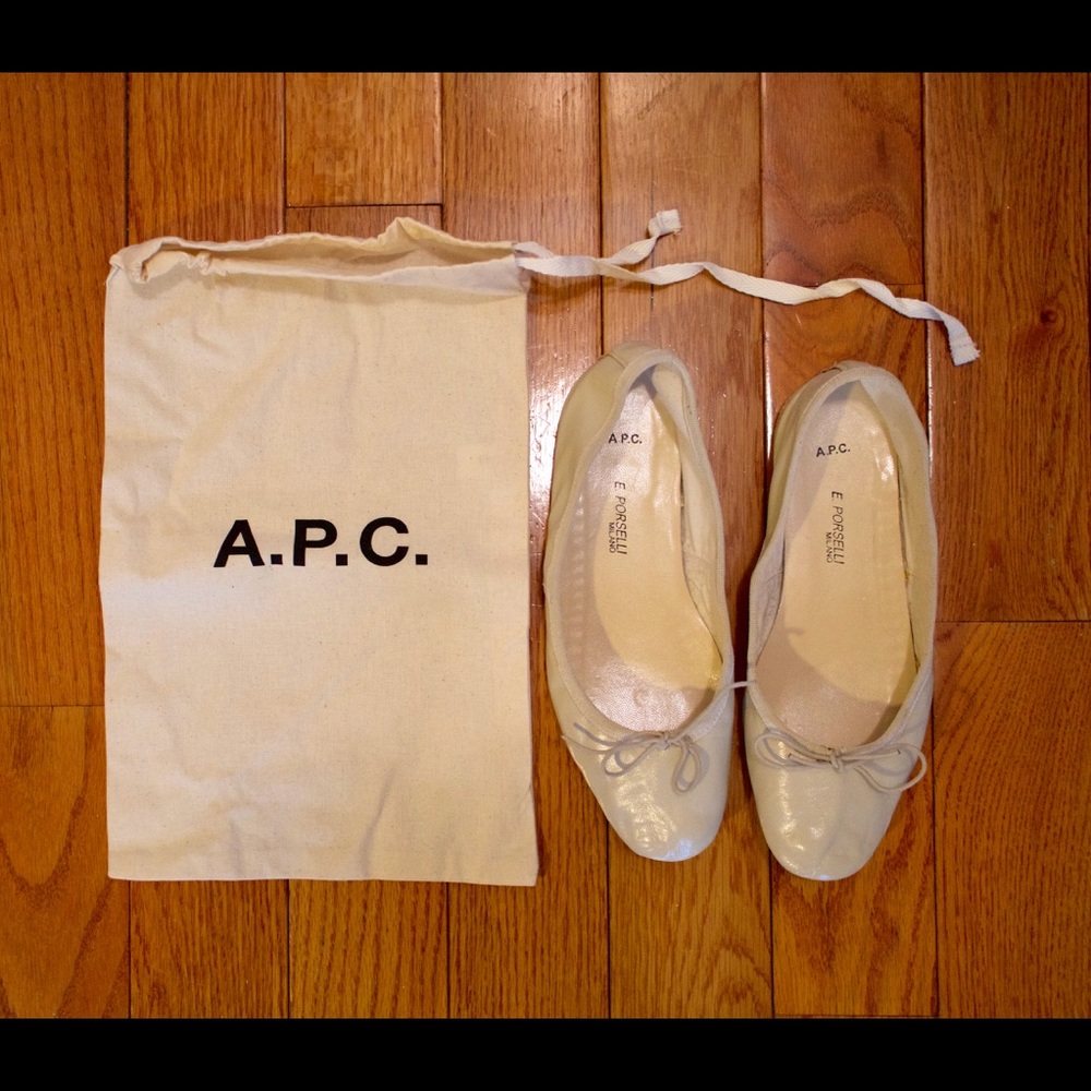 A.P.C. E. Porselli Ballet Flats